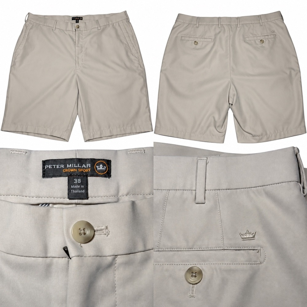Peter Millar golf crown shorts Salem performance short model Drifit cooling 38
